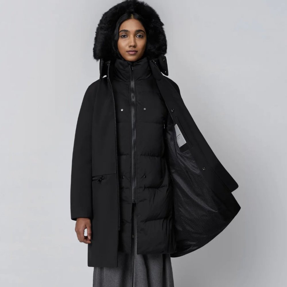The Arrivals Halstrom IV puffy parka w fur trim